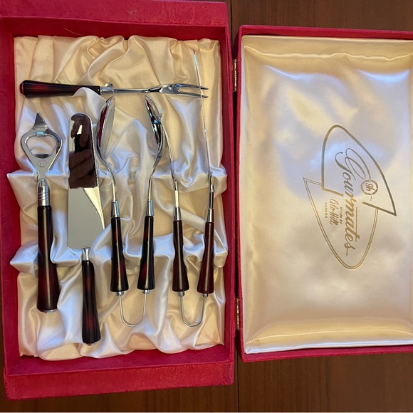 RARE Glo Hill serving Set - MCM - Picture 3 of 5